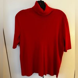 Anne Klein Turtleneck Short Sleeve Bouse